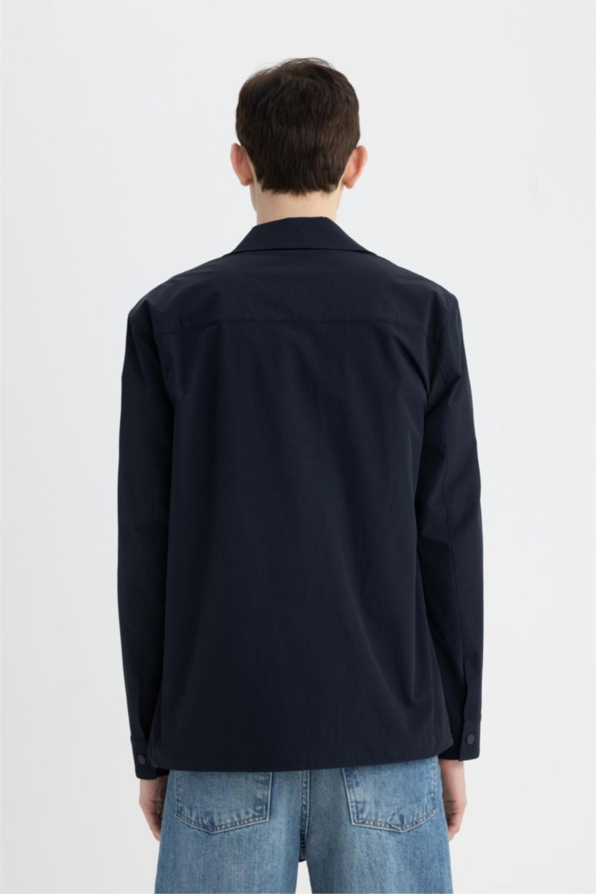 MAN NAVY Regular Fit Overshirt