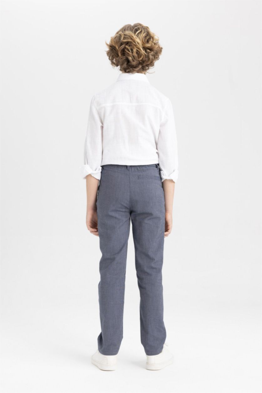 أولاد كحلي سروال تشينو قصة عادية ستاندارت بجيب