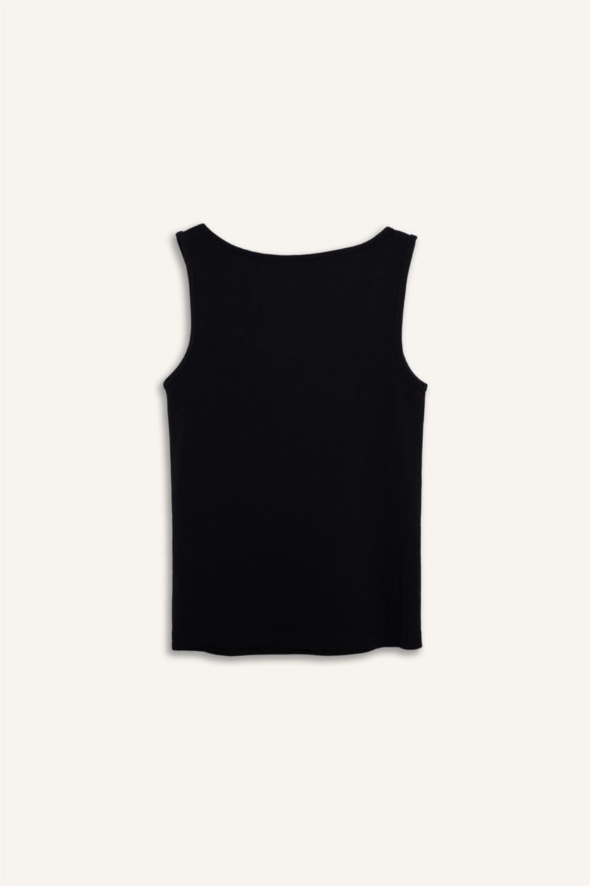 Әйелдерге қара Әйелдерге слим пішімі дөңгелек жаға негізгі Ішкөйлек