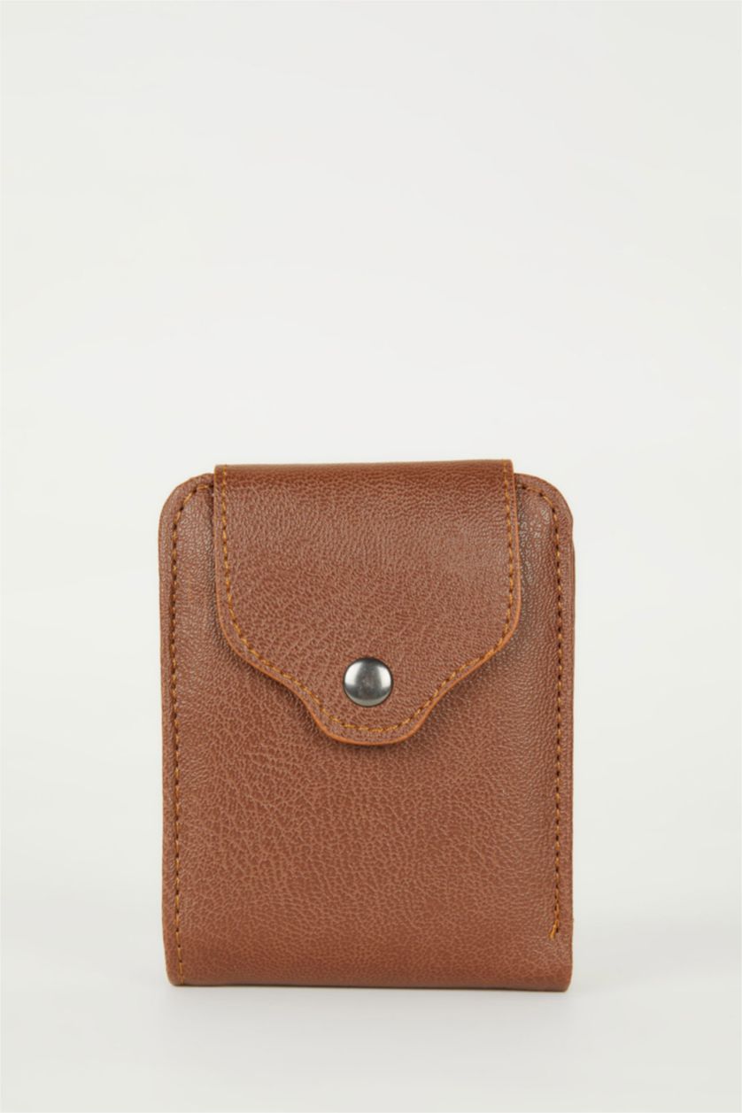 رجال بني محفظة رجالي جلد صناعي