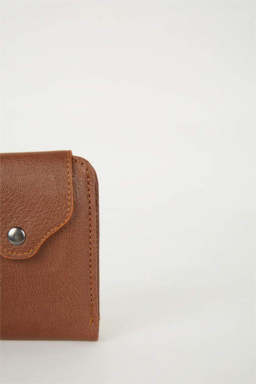 رجال بني محفظة رجالي جلد صناعي