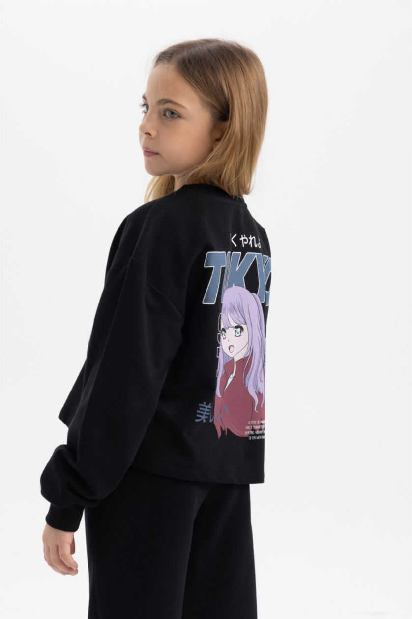 Girls & Teens Black 2 piece Cargo Jogger Set