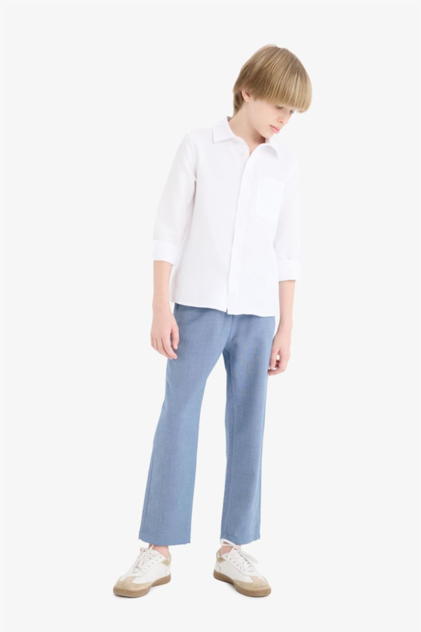 BOYS & TEENS Indigo Boy Regular Fit Standard Leg Trousers