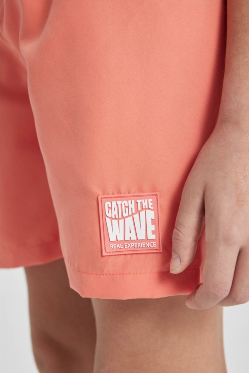 BOYS & TEENS Orange Boy Regular Fit Swim Shorts