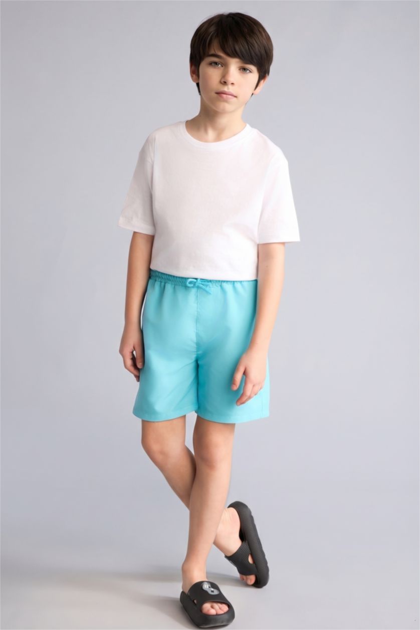 Мальчики и подростки Аква Базовые гладкие плавательные шорты для мальчиков