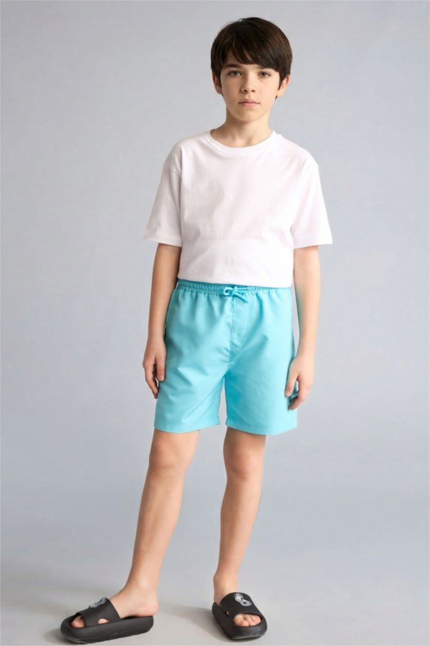 Мальчики и подростки Аква Базовые гладкие плавательные шорты для мальчиков