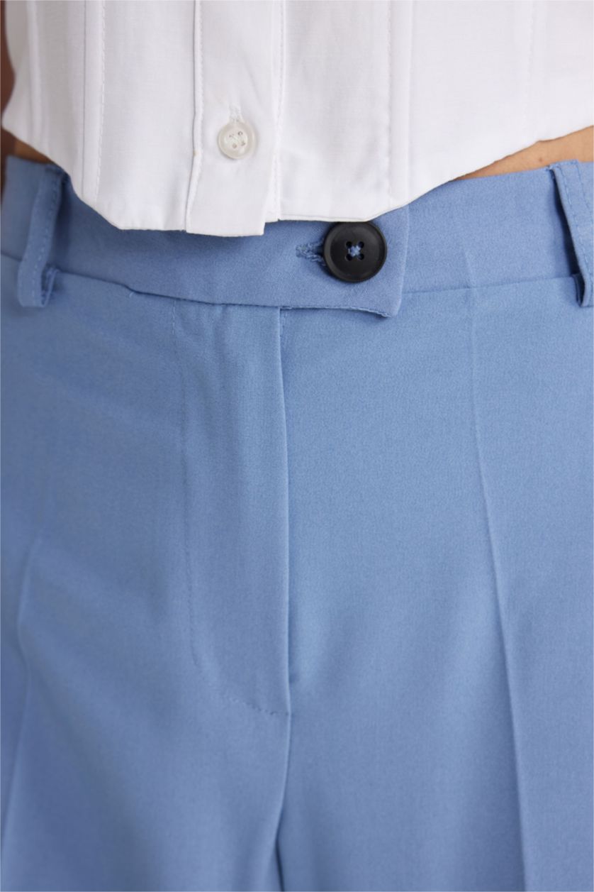 Әйелдерге Көк кең аяқ Шалбар