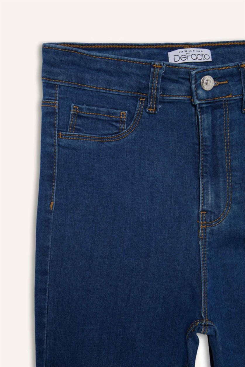 WOMAN Blue Jegging High Waist Ankle Length Skinny Jeans