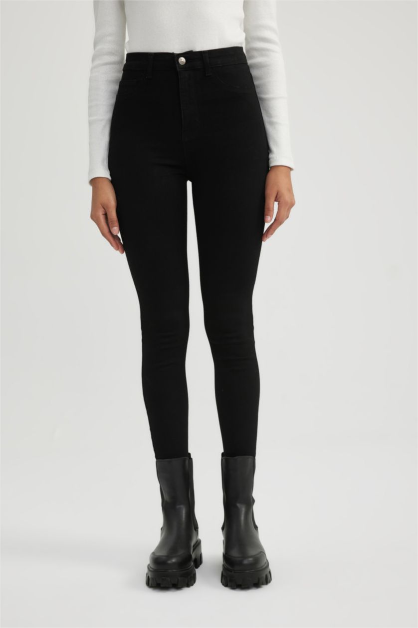 Women Black High Waist Trousers