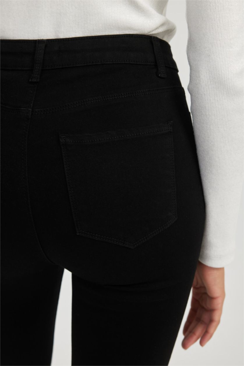 Women Black High Waist Trousers