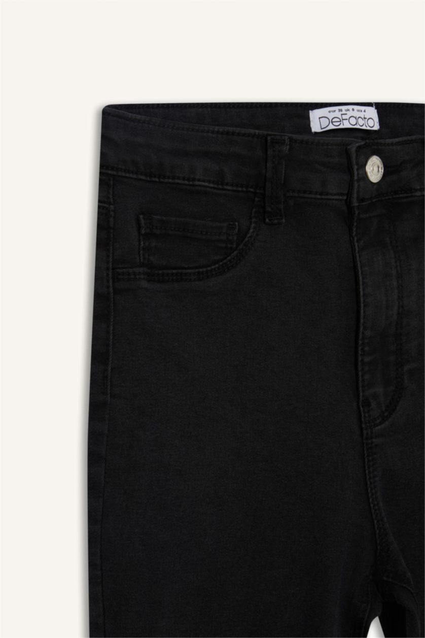 WOMAN Anthracite Jegging High Waist Ankle Length Skinny Leg Basic Jeans