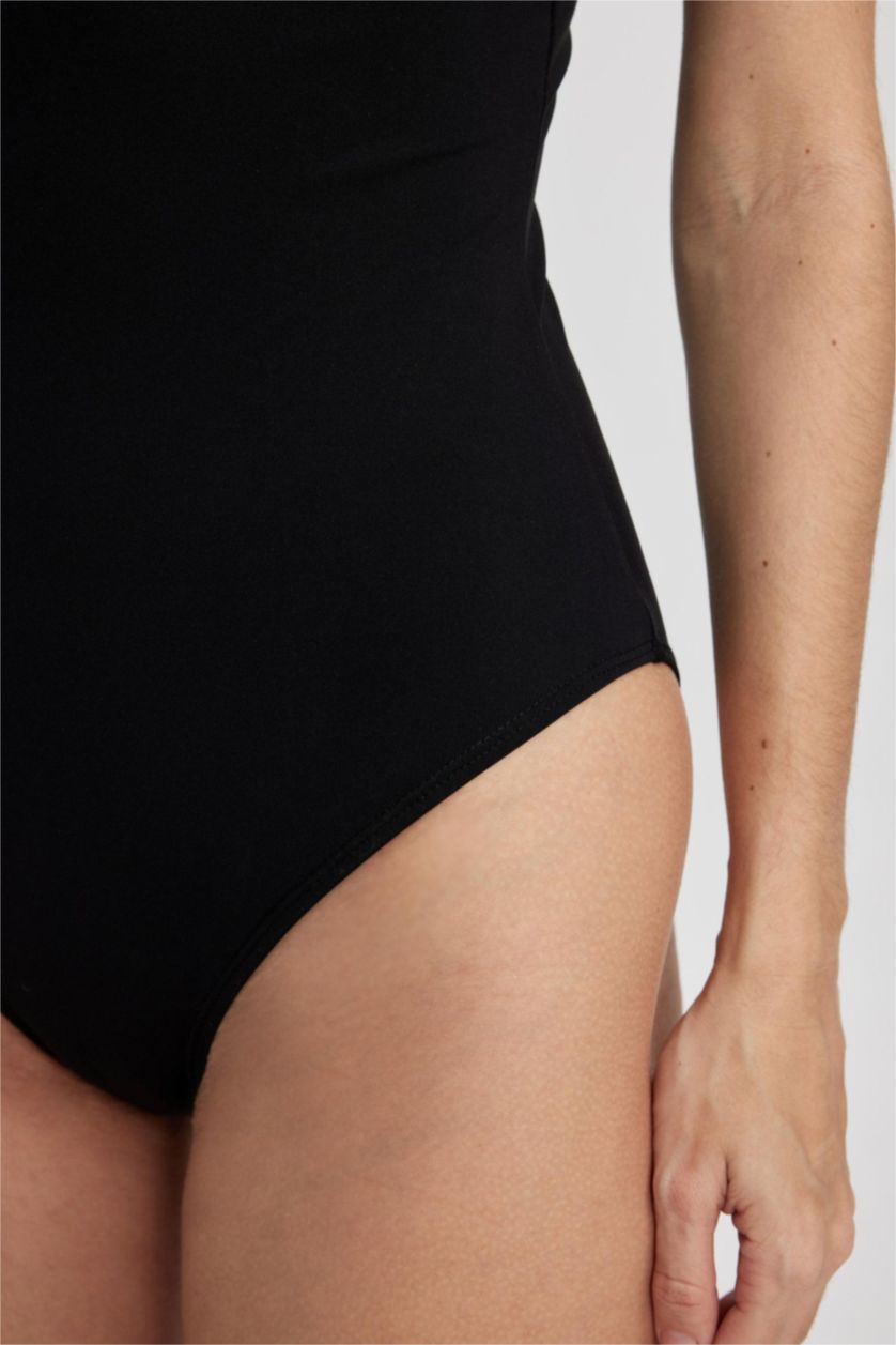 Kadın Siyah Regular Fit Mayo-Fall in Love