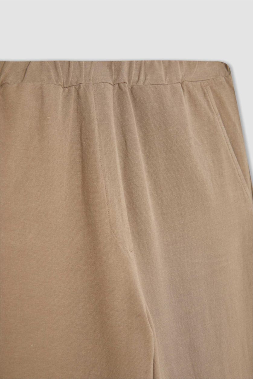 حريمي فيزوني بنطلون كتان برجل واسع