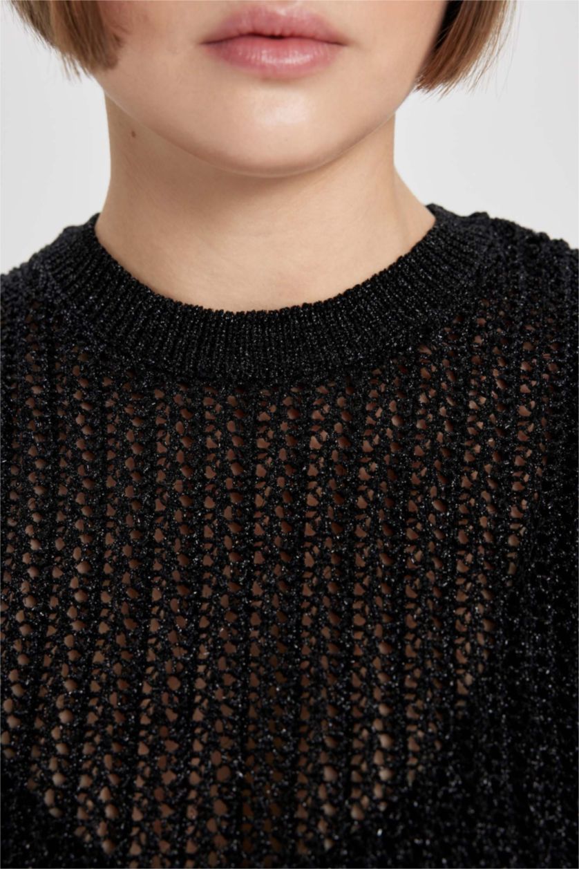 WOMAN Black Relax Fit Crew Neck Vest