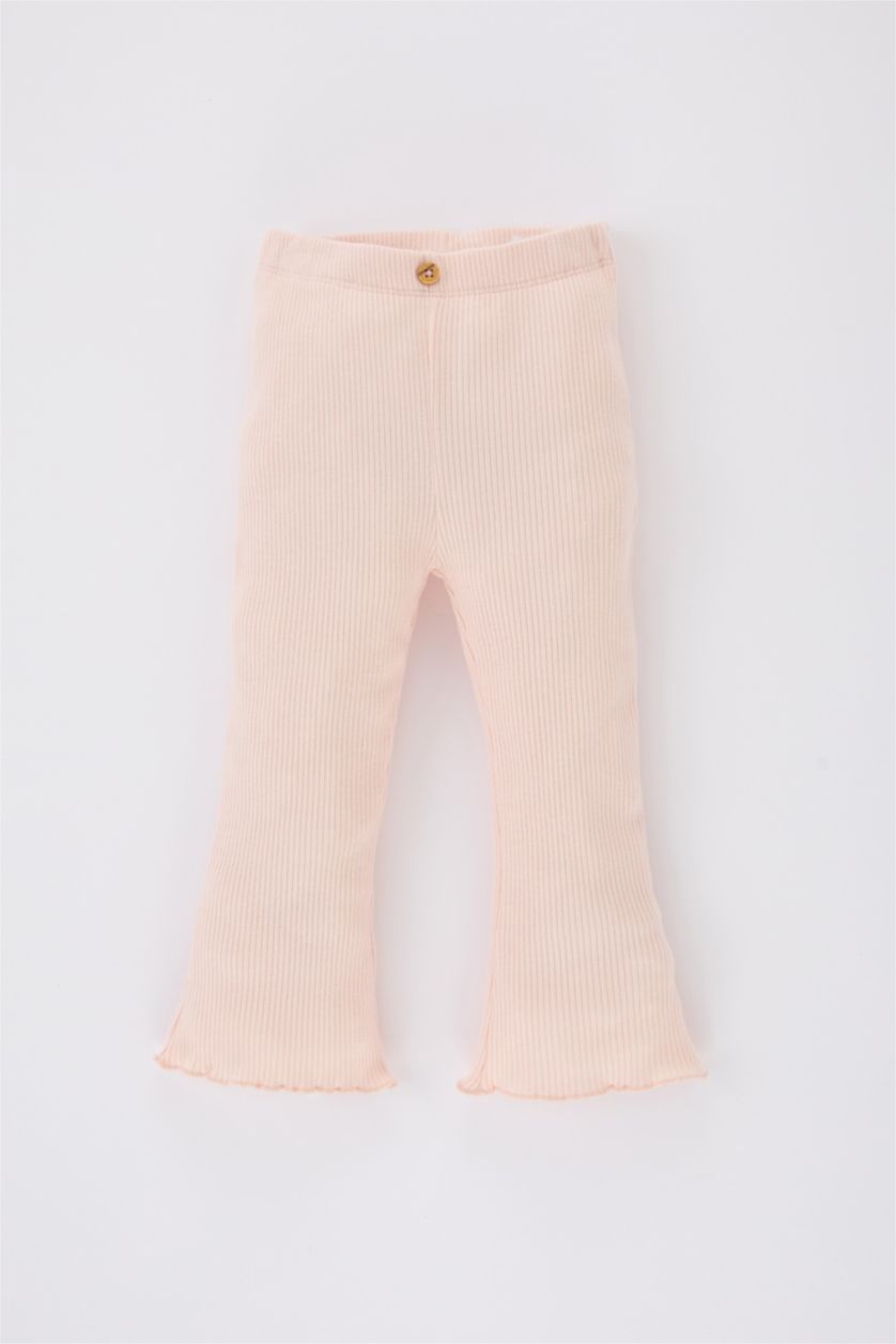 Baby Girl Light Pink Baby Girl Ribbed Camisole Leggings