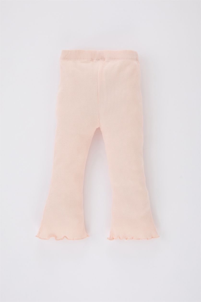 Baby Girl Light Pink Baby Girl Ribbed Camisole Leggings