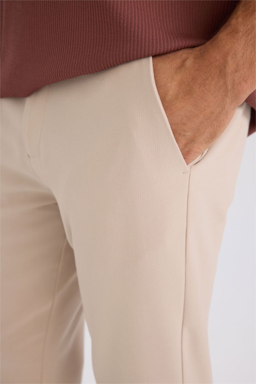 Erkek Taş Jogger Düz Paça Her Yöne Esneyen Yazlık Kumaş Pantolon