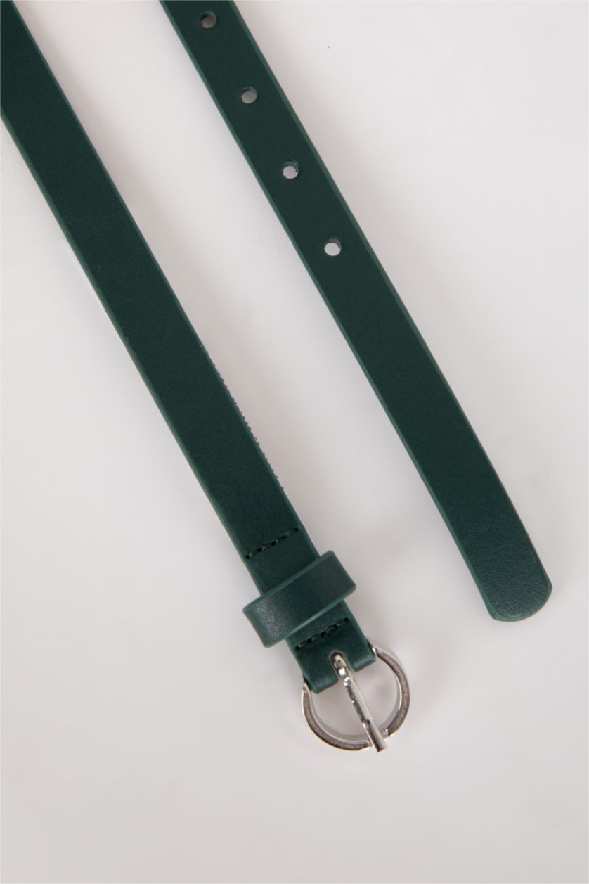 FEMME Karma Ceinture en Simili-Cuir à Boucle Ovale pour Femme - 3 Pièces