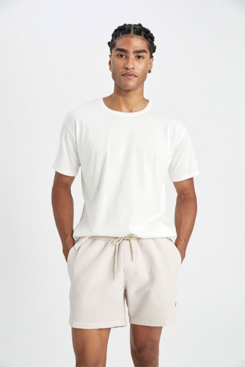 رجال اللون الرملي Short Swim Shorts