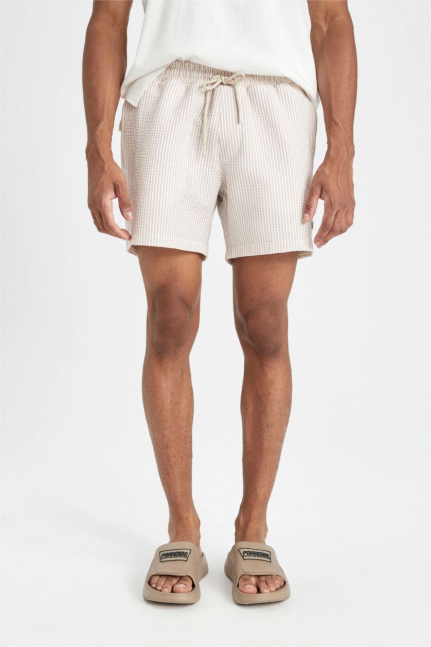 رجال اللون الرملي Short Swim Shorts