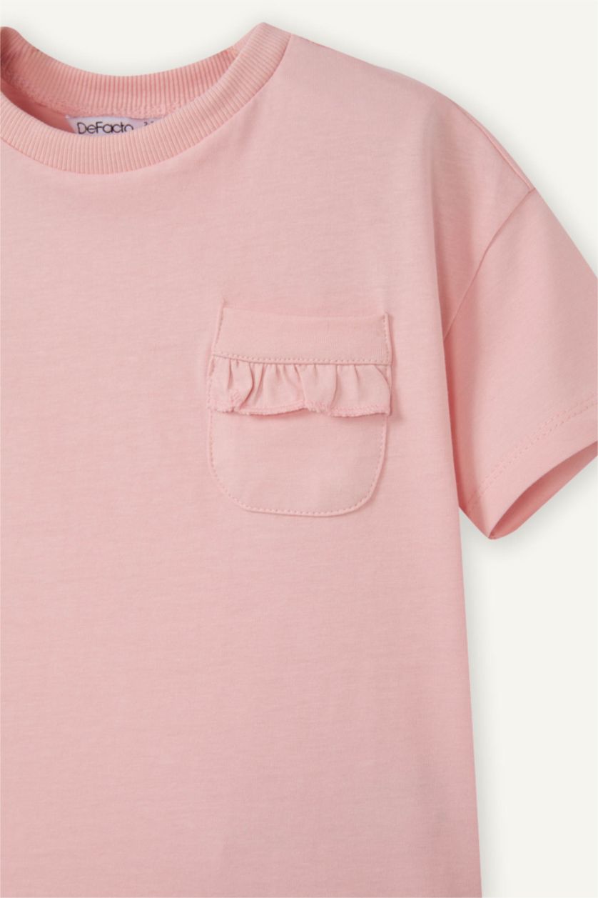 Kız Bebek Açık Pembe Tişört Kız Bebek