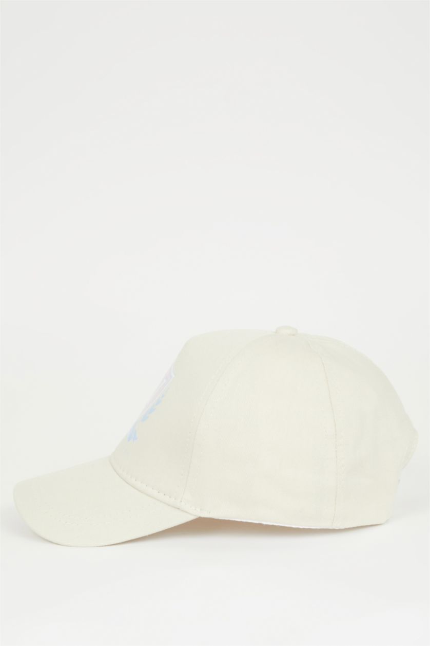GIRLS & TEENS Beige Girl Cotton Cap Hat