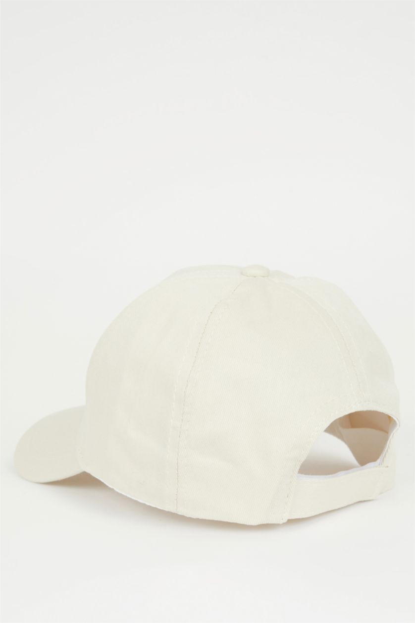 GIRLS & TEENS Beige Girl Cotton Cap Hat