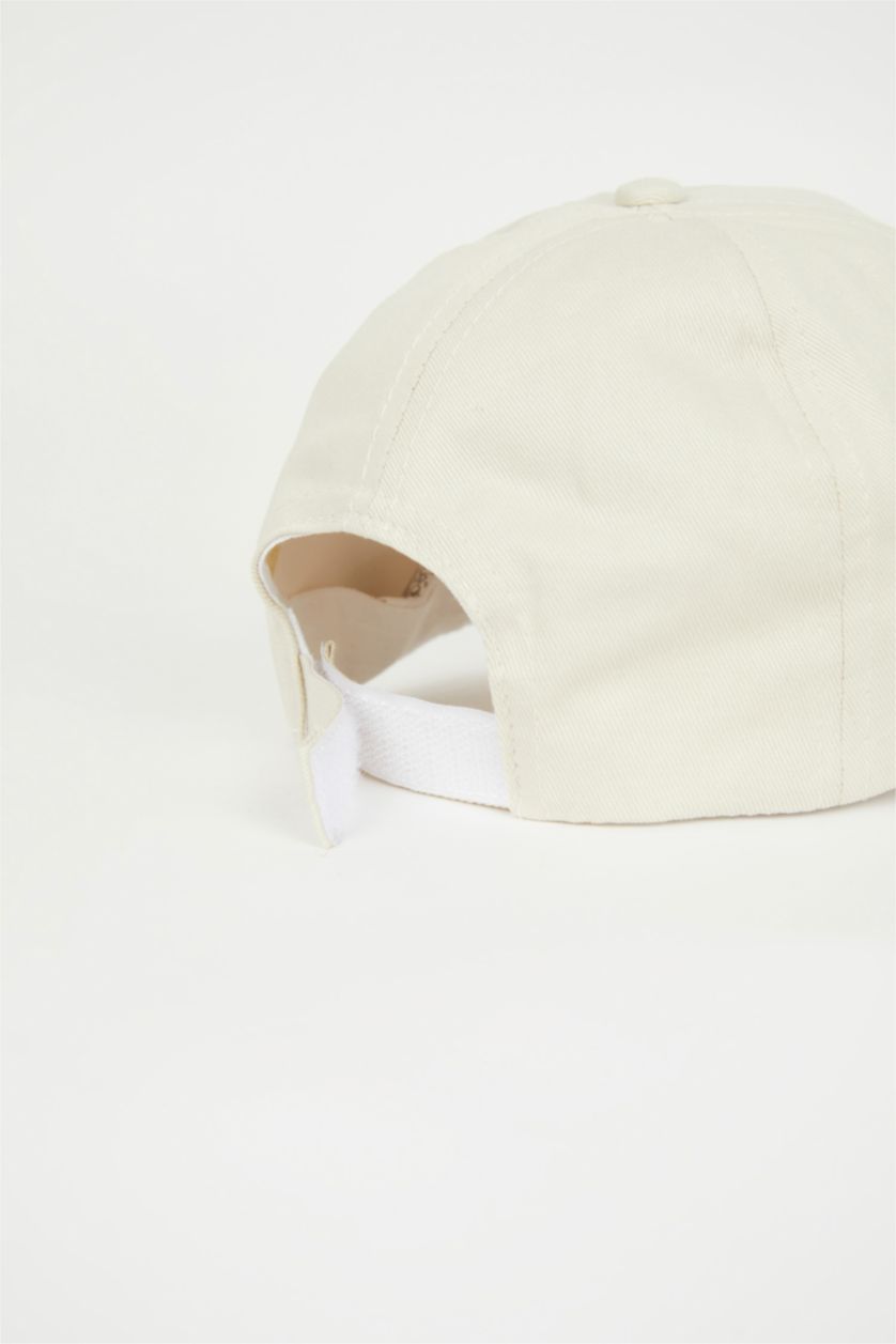 GIRLS & TEENS Beige Girl Cotton Cap Hat