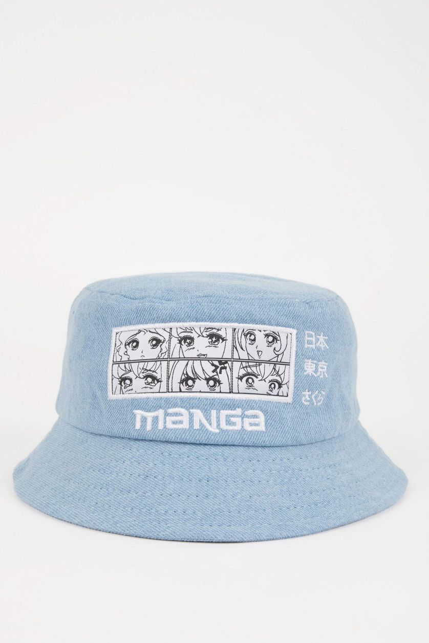 GIRLS & TEENS Blue Girl Cotton Bucket Hat