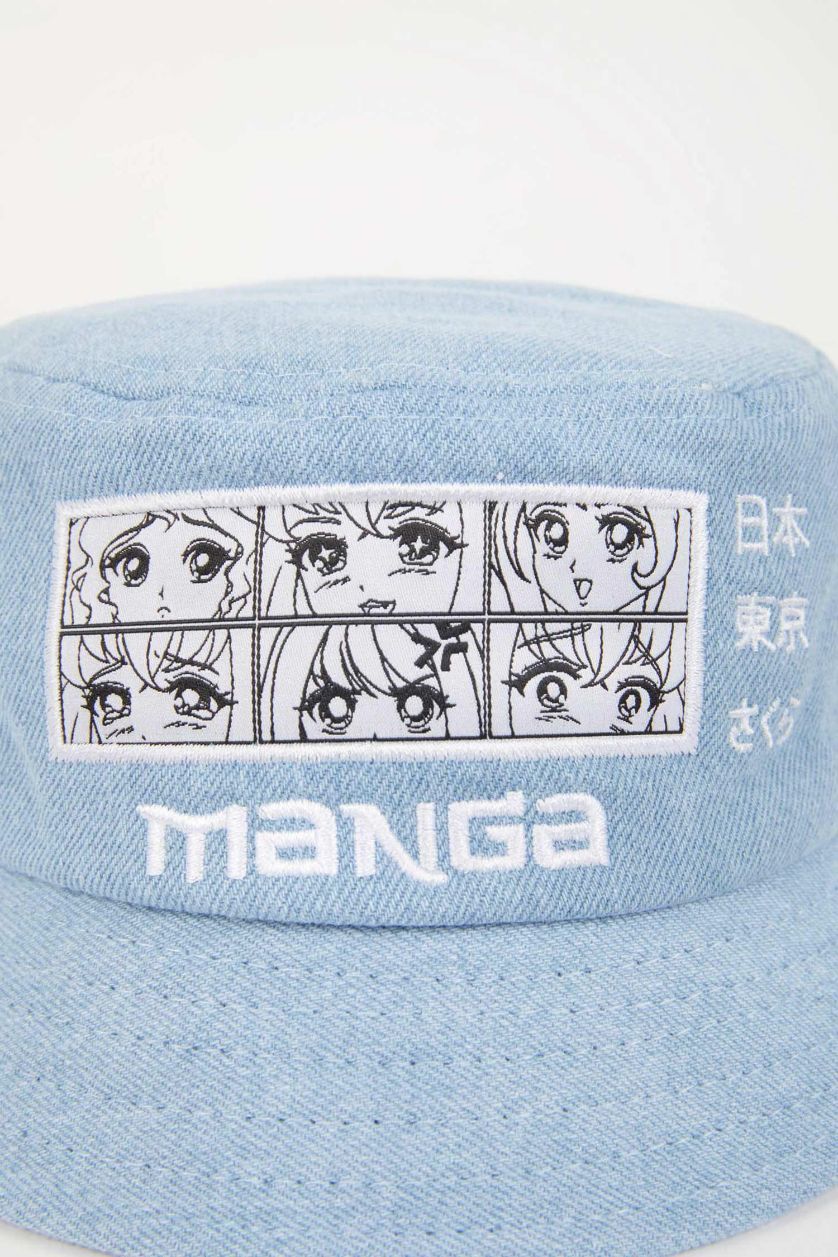 GIRLS & TEENS Blue Girl Cotton Bucket Hat