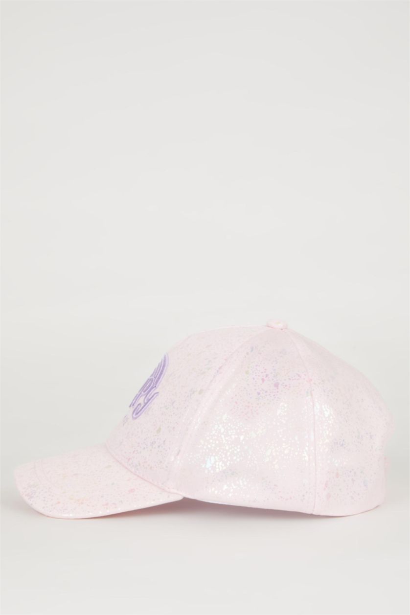 GIRLS & TEENS Pink Girl Gabardine Embroidered Hat