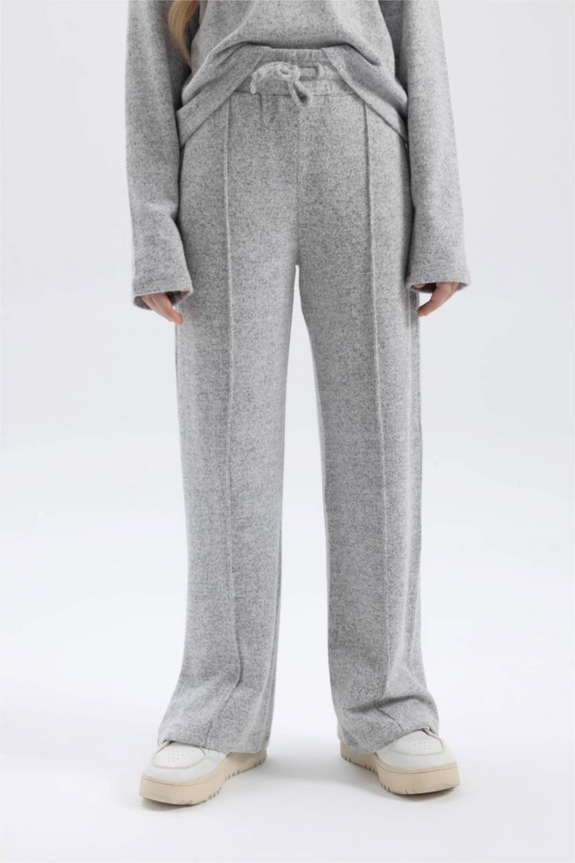 Девочки и подростки Серый Брюки клеш для девочек