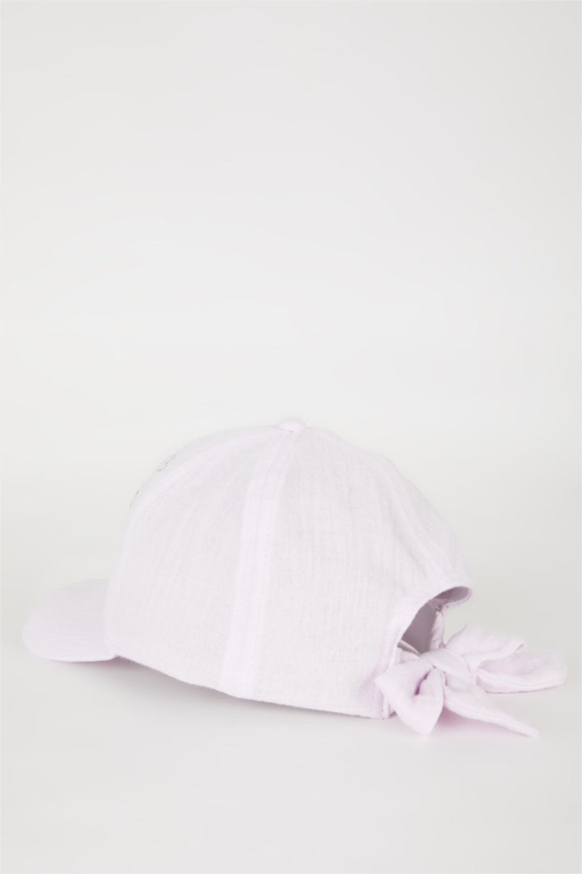 FILLES Violet Casquette en gabardine imprimée pour fille