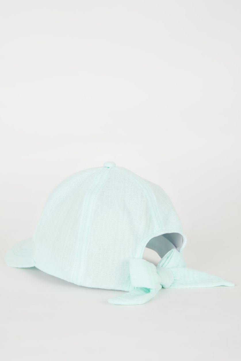 Kız Çocuk - Genç Kız Mint Baskılı Gabardin Beyzbol Basketbol Şapkası Kız Çocuk