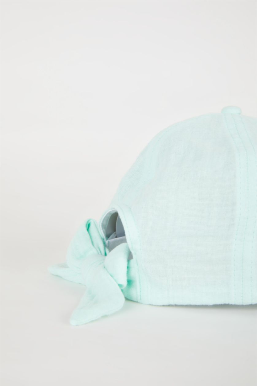 Kız Çocuk - Genç Kız Mint Baskılı Gabardin Beyzbol Basketbol Şapkası Kız Çocuk