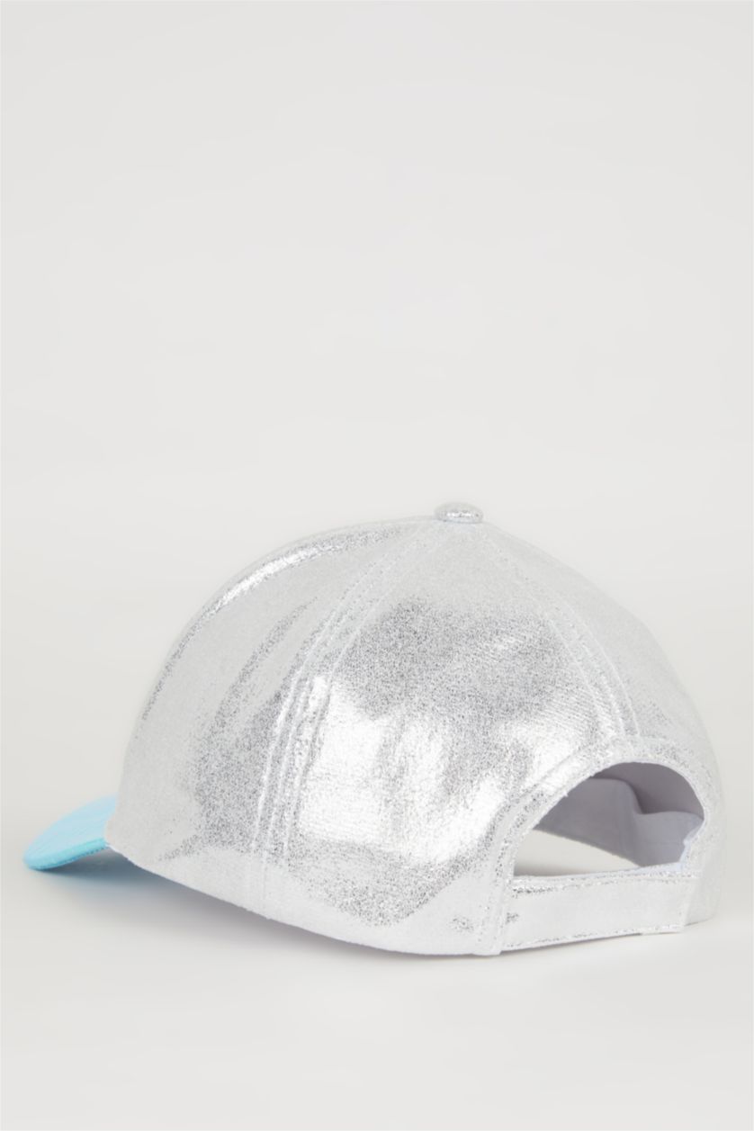 Kız Çocuk - Genç Kız Beyaz Nakışlı Gabardin Beyzbol Basketbol Şapkası Kız Çocuk