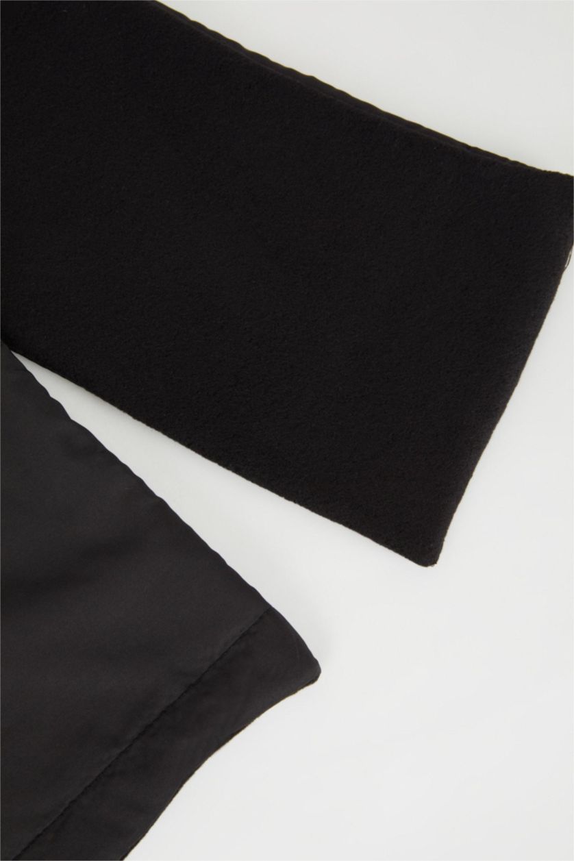 Erkek Siyah Erkek İçi Polarlı Atkı