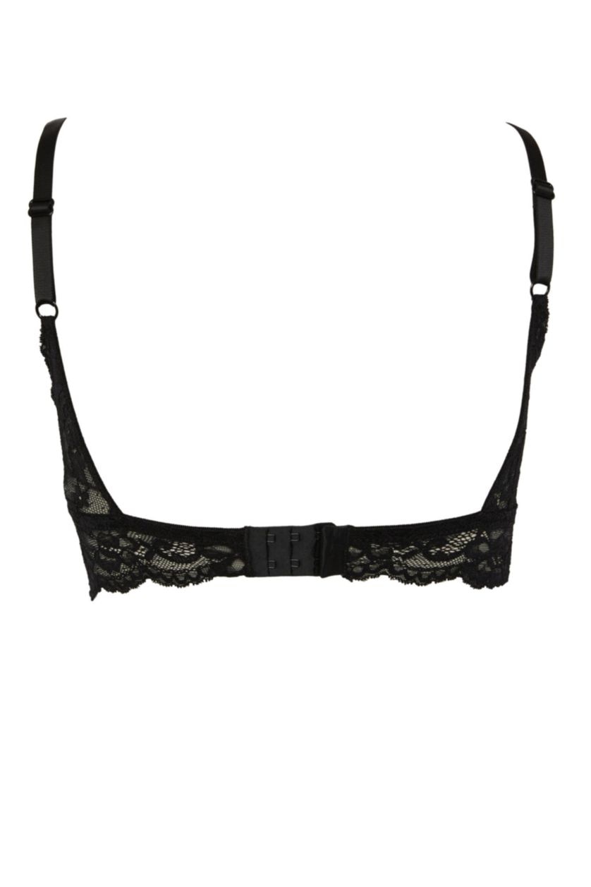 WOMAN Black Fall in Love Full Lace Uncovered Bra