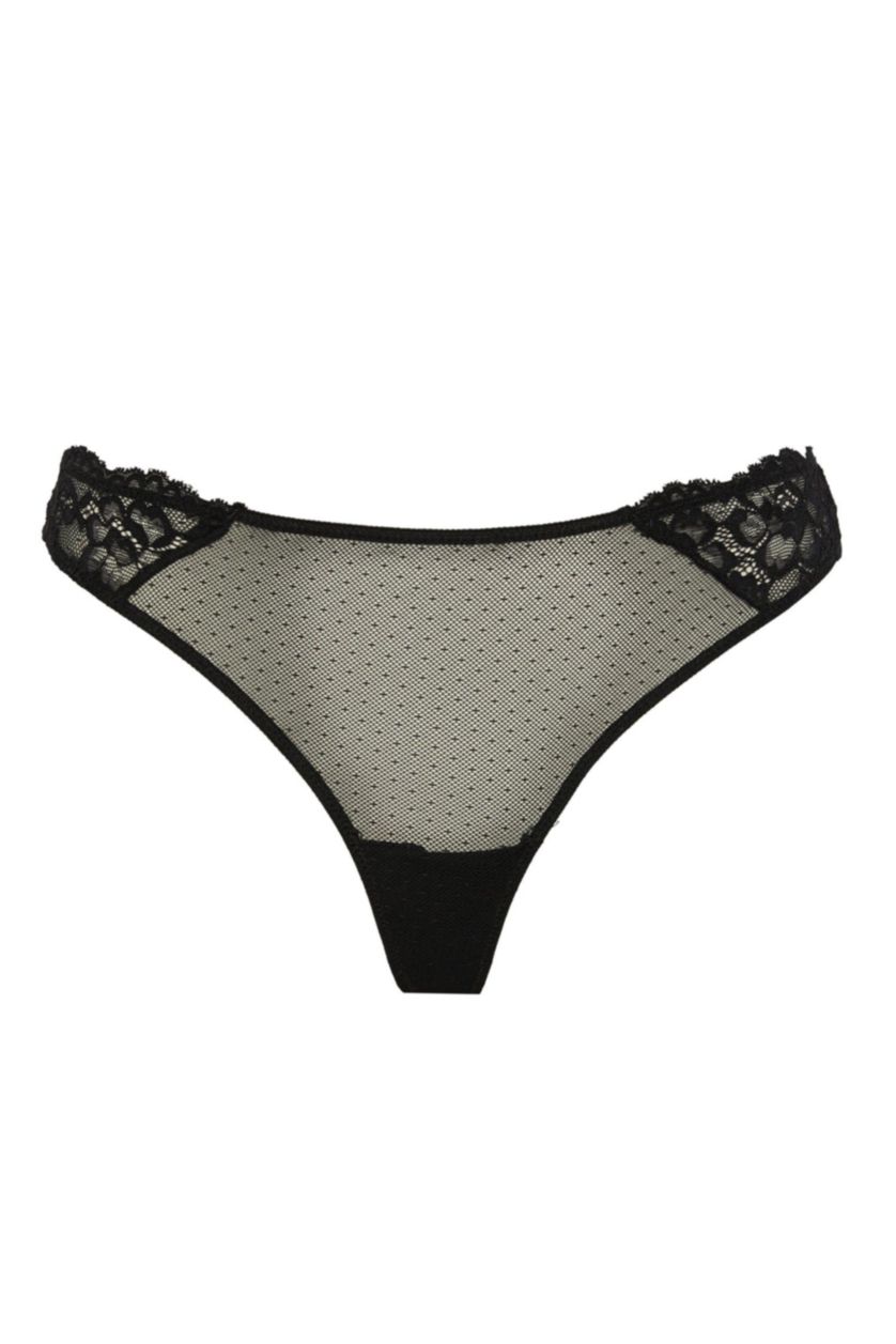 حريمي أسود كلوت سليب دانتيل من Fall In Love