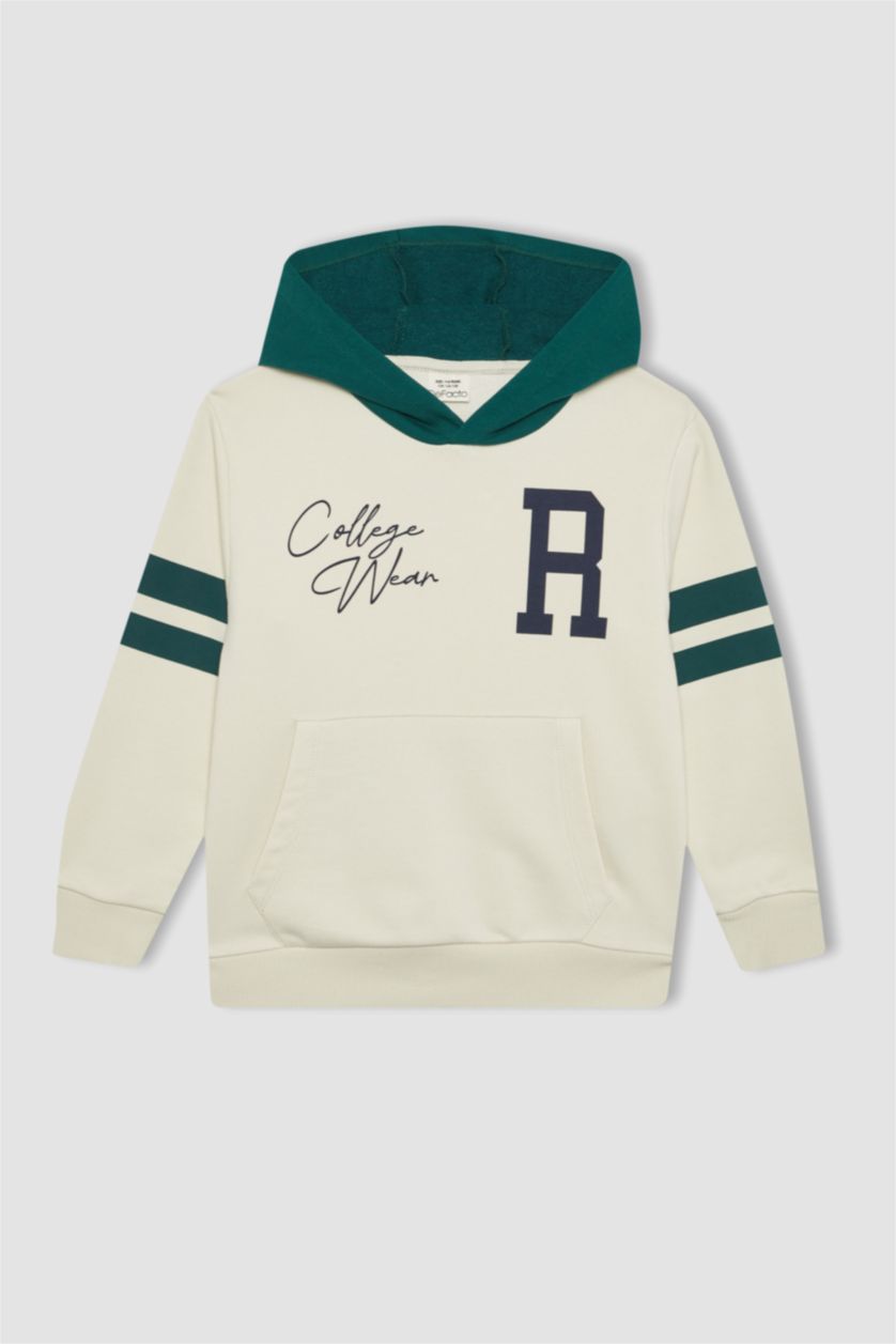 GARÇONS Écru Ensemble De Sweatshirt Et Pantalon De Jogging Imprimé Pour Garçon - 2 Pièces