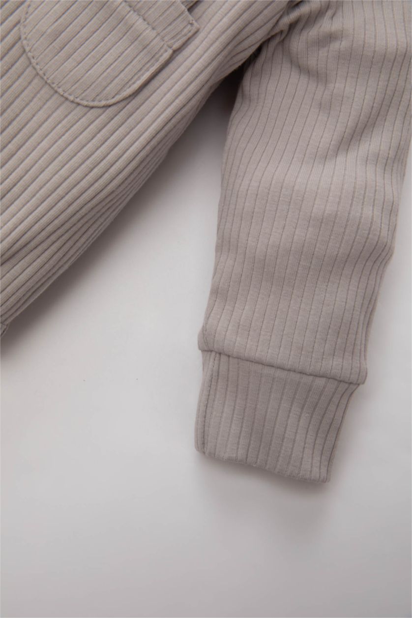 BABY GIRL Stone Baby Boy Ribbed Camisole Snap Body Bottom 2 Piece Set