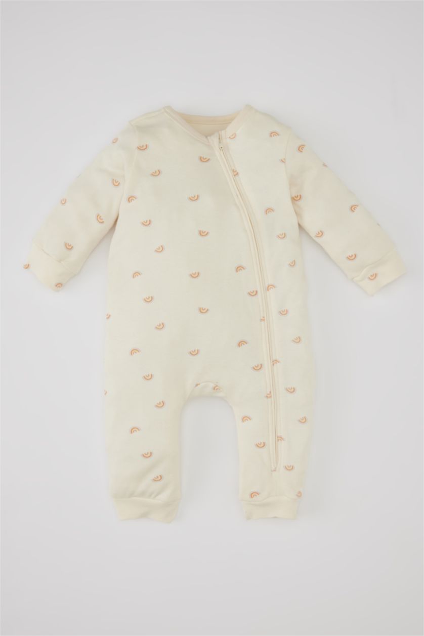 BÉBÉ FILLE Écru Grenouillère à Imprimé Arc-En-Ciel Pour Nouveau-Née