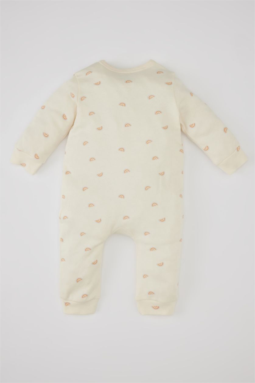 BÉBÉ FILLE Écru Grenouillère à Imprimé Arc-En-Ciel Pour Nouveau-Née