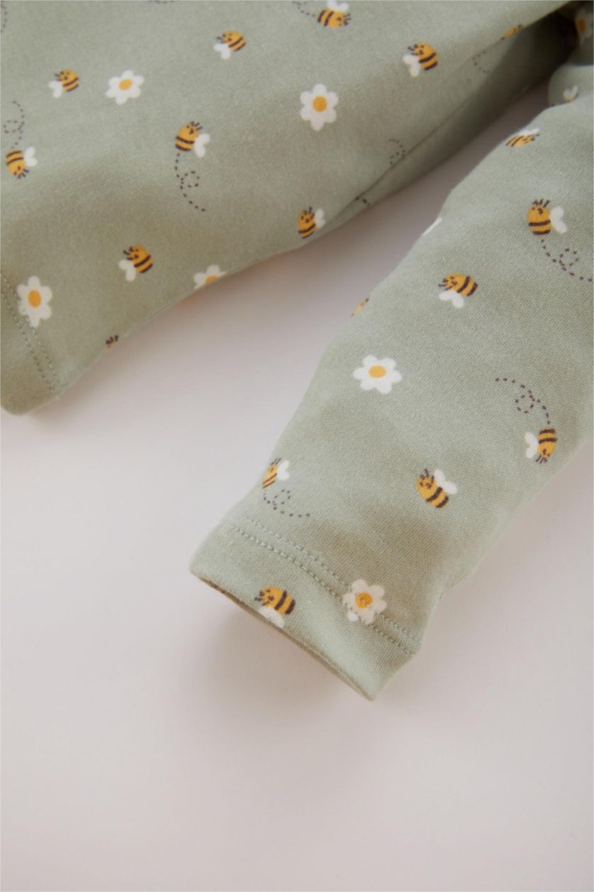 BABY GIRL Mint Baby Girl Floral Long Sleeve 2 Piece Pajama Set