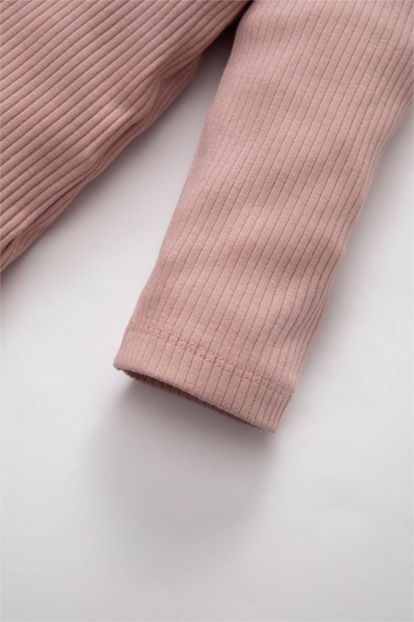 BABY GIRL Pink Baby Girl Embroidered Ribbed Camisole Pajama Set