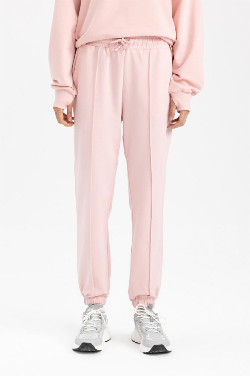 FEMME Bordeaux Pantalon Jogging basique à coupe standard de DeFactoFit