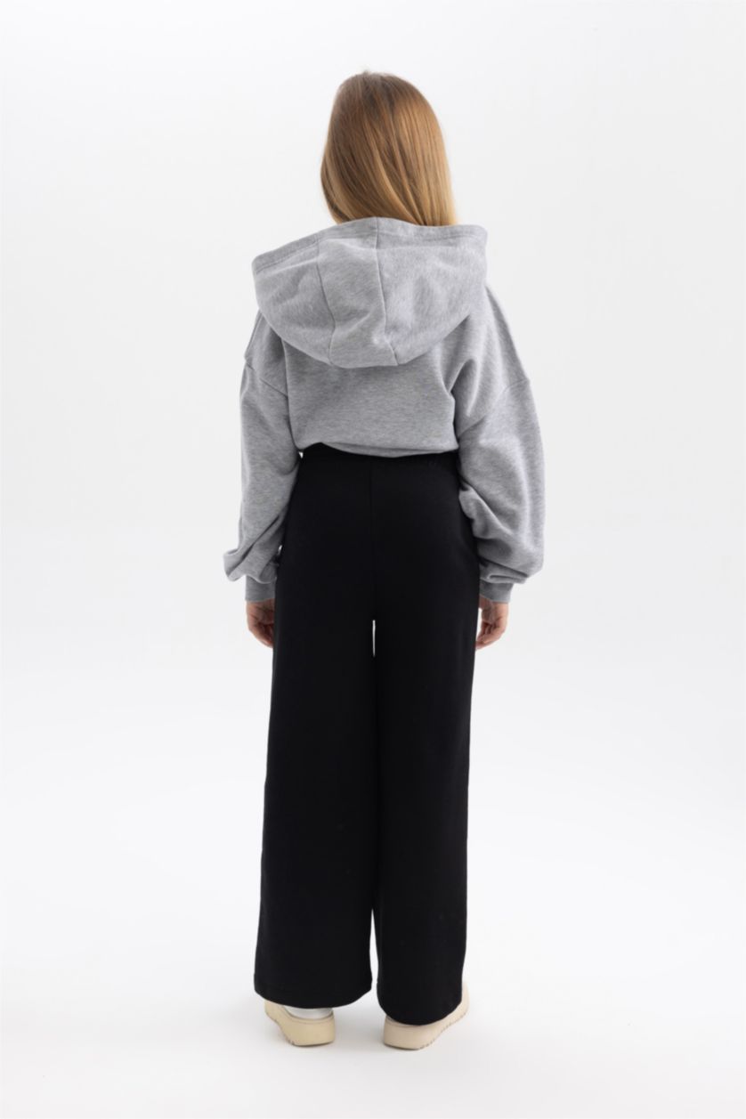 Girls & Teens Black Girl Wide Leg Trousers