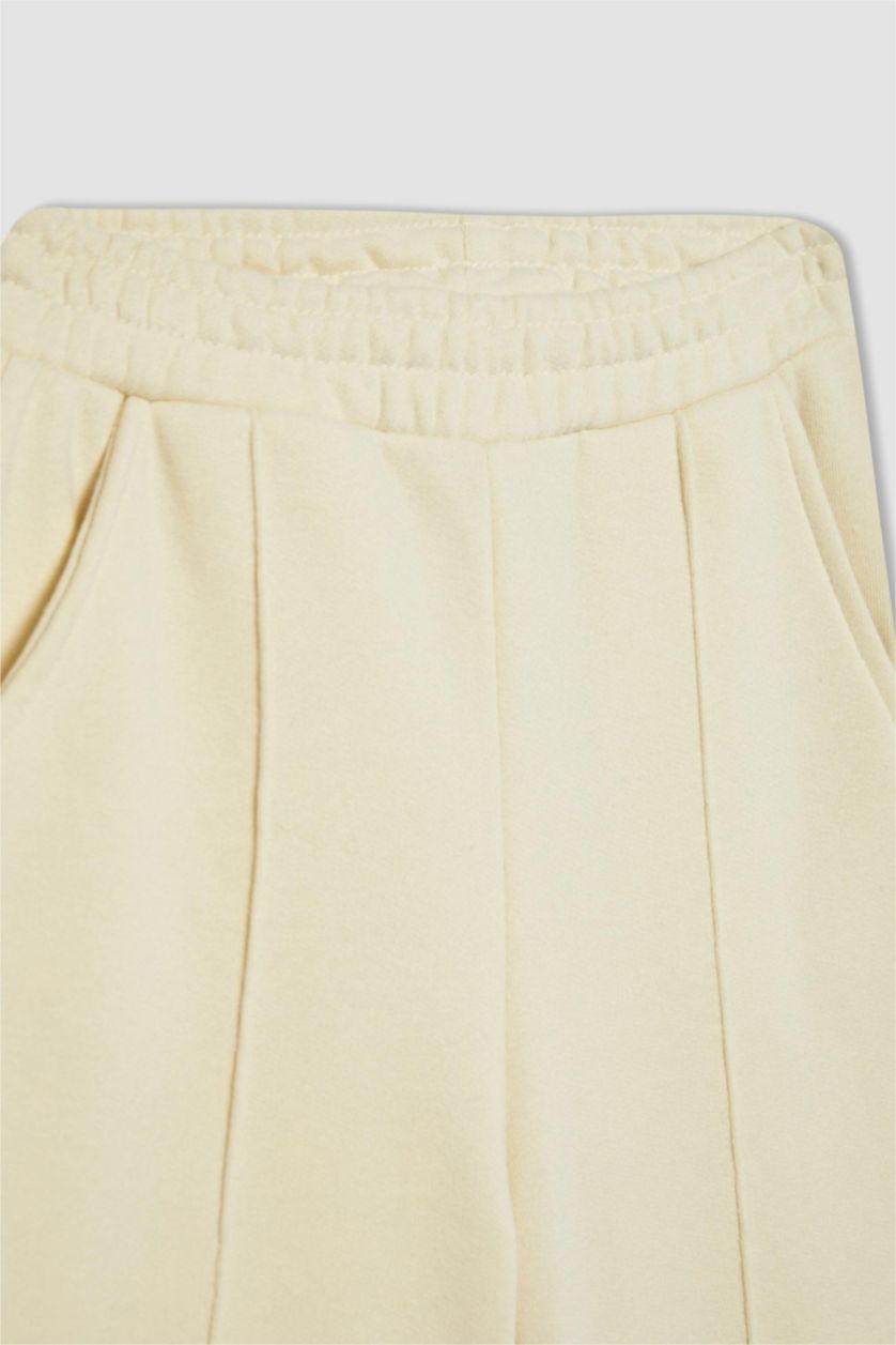 Young Girls - Teen Girls Ecru Girl Wide Leg Trousers