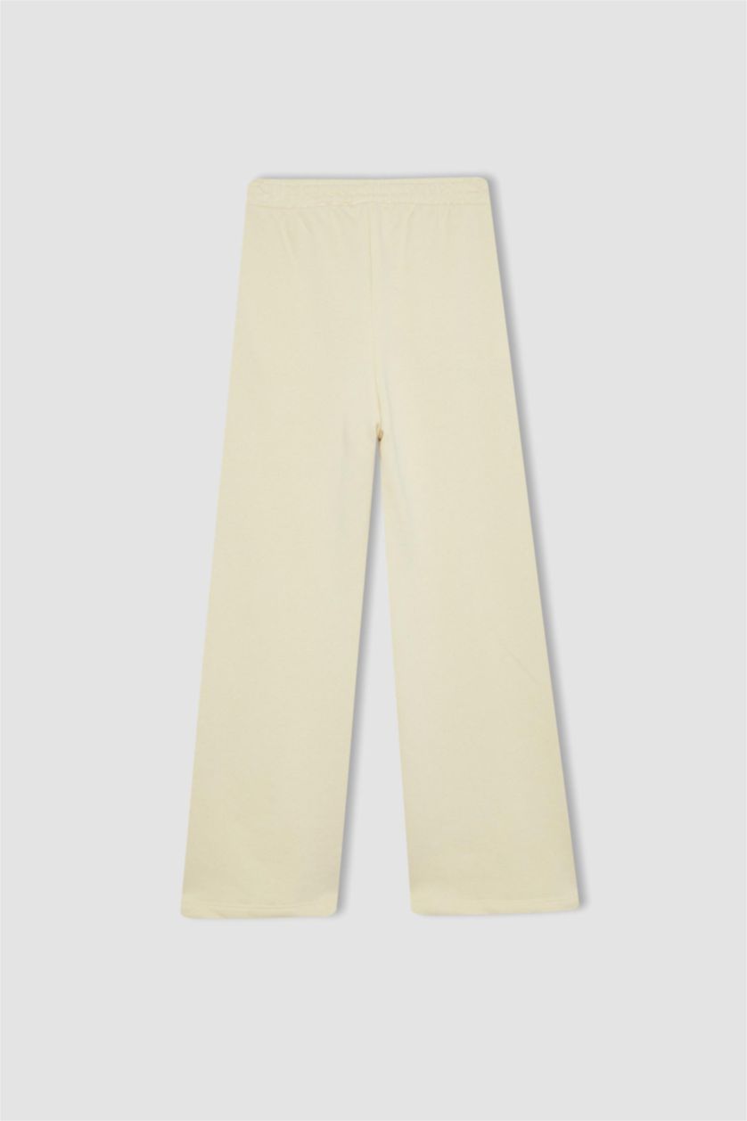 Young Girls - Teen Girls Ecru Girl Wide Leg Trousers