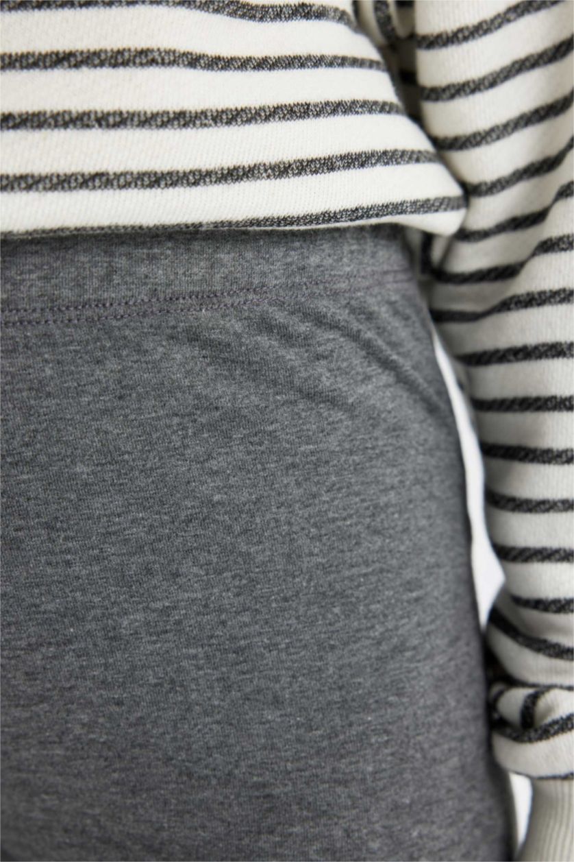 Kız Çocuk - Genç Kız Antrasit Melanj Tayt Kız Çocuk